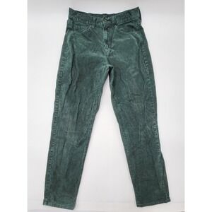 American Eagle Jeans Womens 4 High Rise‎ Green Corduroy Super Stretch